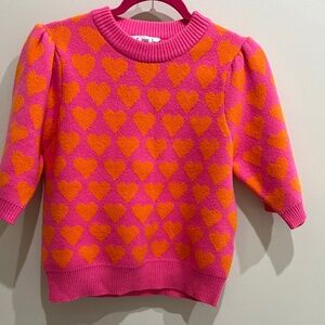 THML Short Sleeve Heart Sweater - XS - Gently Used
